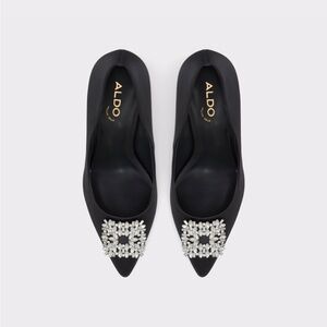 Aldo Black Embellished Heels